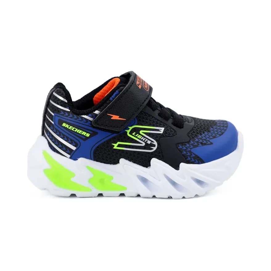 Skechers S Lights Flex Glow Bolt Çocuk Spor Ayakkabı Çok Renkli — Siyah · 400138N-BKBL