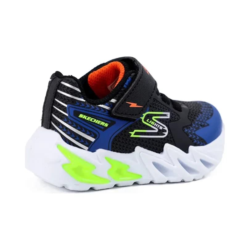 Skechers S Lights Flex Glow Bolt Çocuk Spor Ayakkabı Çok Renkli — Siyah · 400138N-BKBL (3/3)