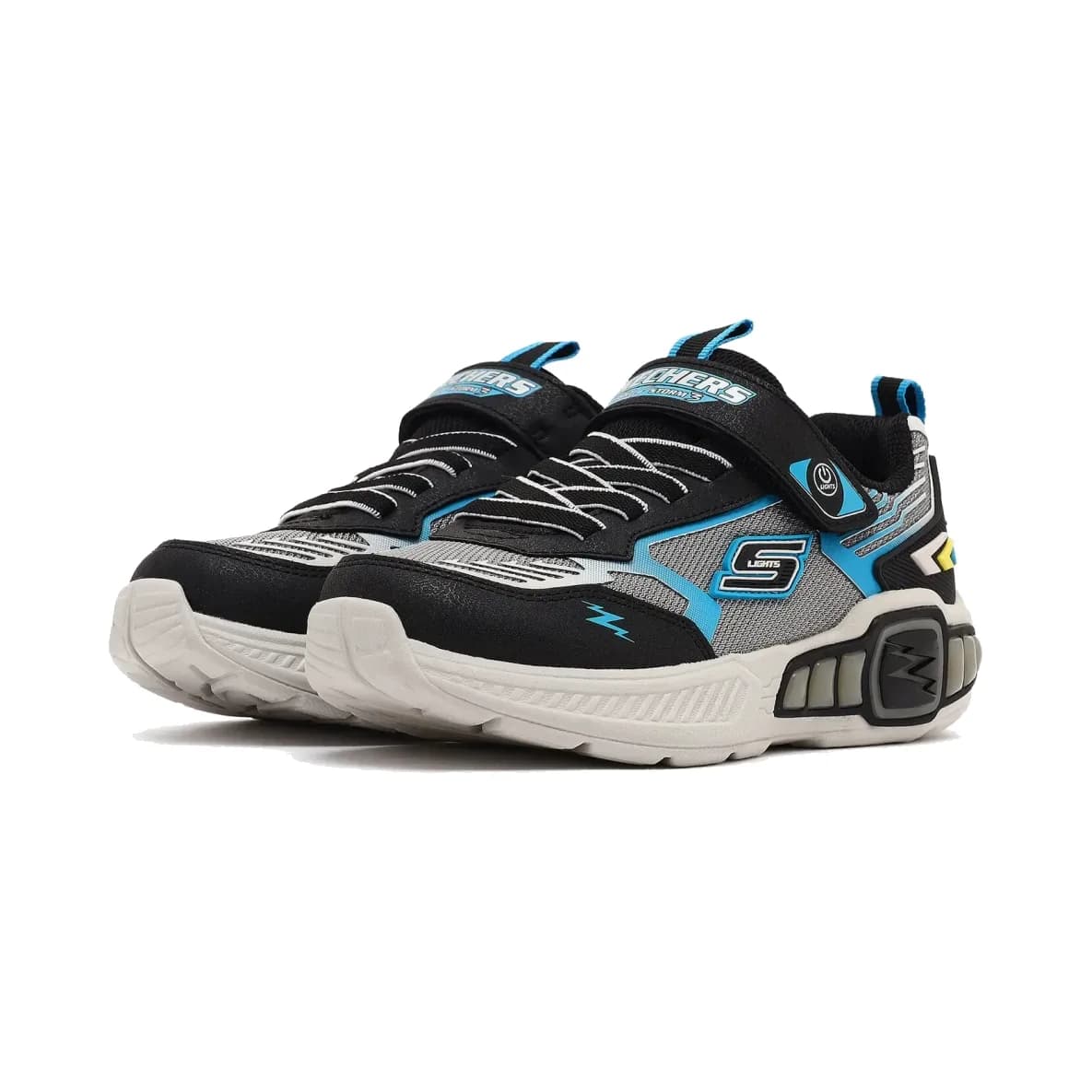 Skechers Light Storm 3.0 Büyük Erkek Çocuk Siyah Işıklı Spor Ayakkabı · 400151L-BCBL (3/5)