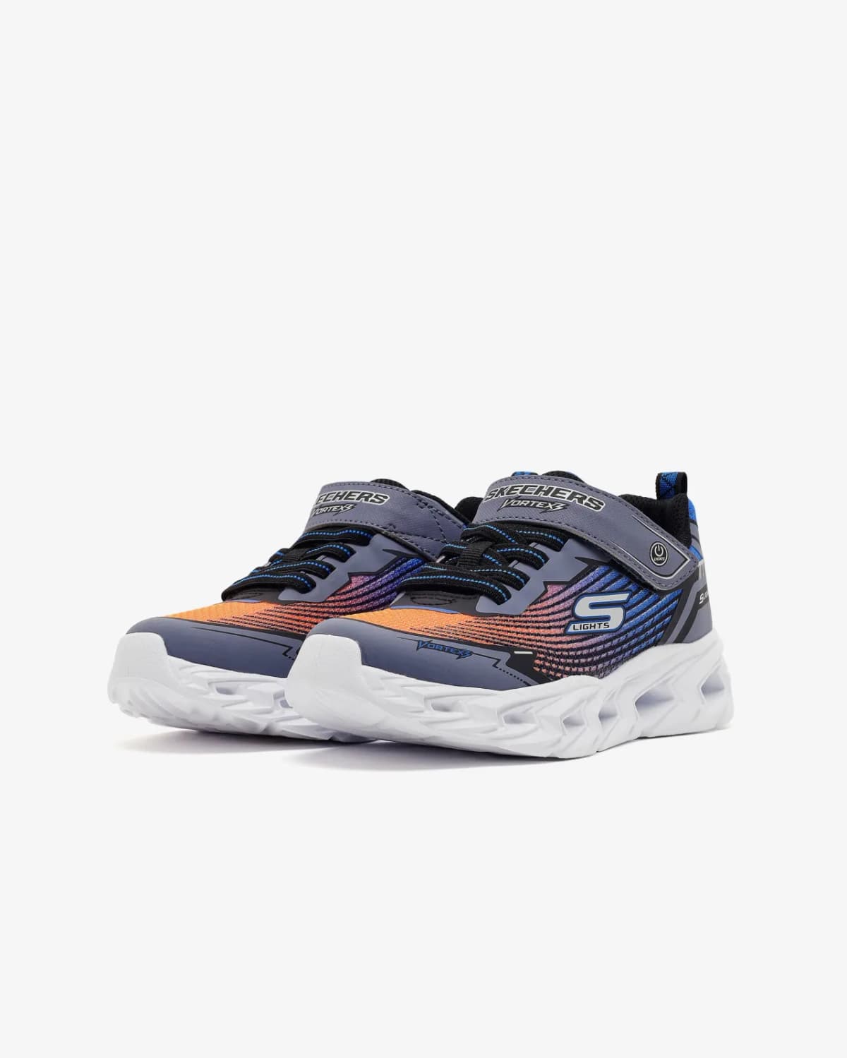 Skechers Vortex 3.0 Büyük Erkek Çocuk Siyah Işıklı Spor Ayakkabı — Turuncu · 400590L-BBOR (3/6)