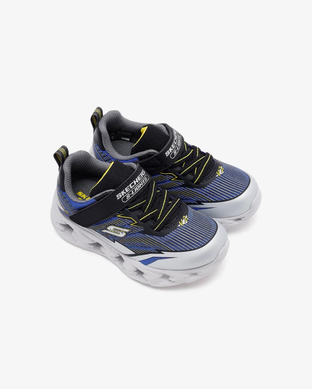 Skechers Vortex 2.0 Küçük Erkek Çocuk Gri Işıklı Spor Ayakkabı · 400605N-SLBK (6/7)