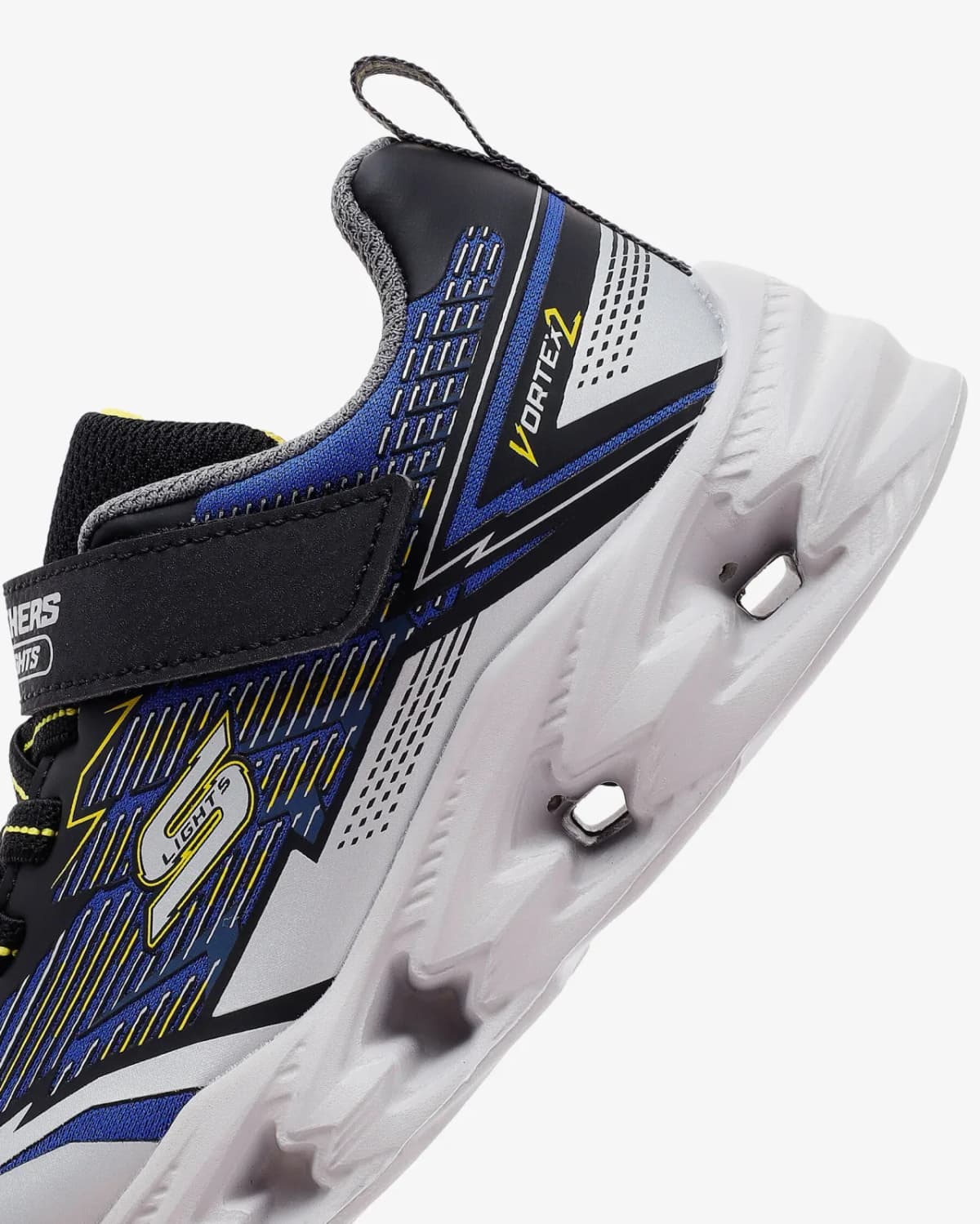 Skechers Vortex 2.0 Küçük Erkek Çocuk Gri Işıklı Spor Ayakkabı · 400605N-SLBK (7/7)