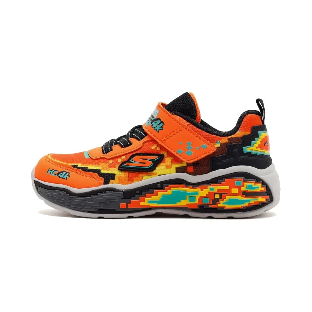 Skechers Mega Scene Küçük Erkek Çocuk Turuncu Spor Ayakkabı · 402162N-ORBK (2/5)