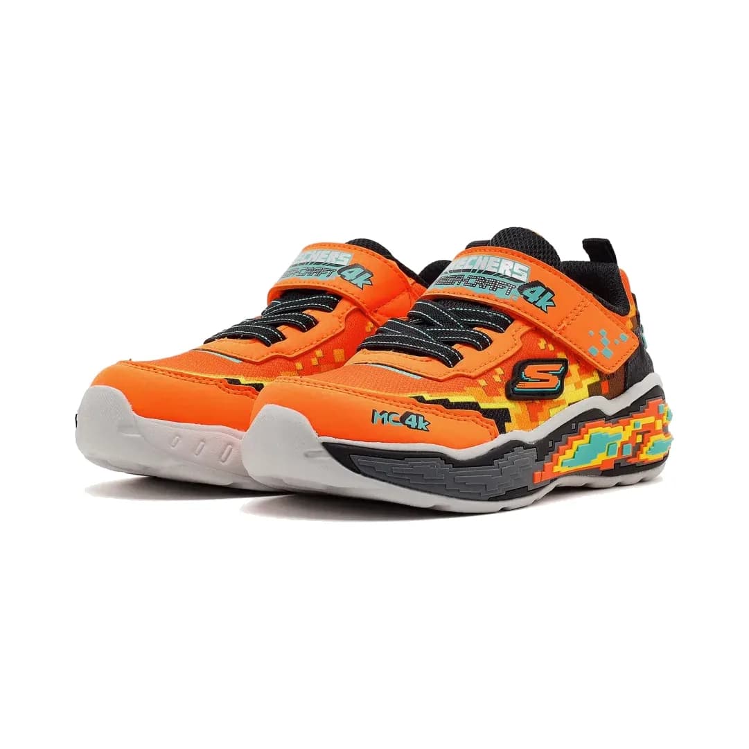 Skechers Mega Scene Küçük Erkek Çocuk Turuncu Spor Ayakkabı · 402162N-ORBK (3/5)
