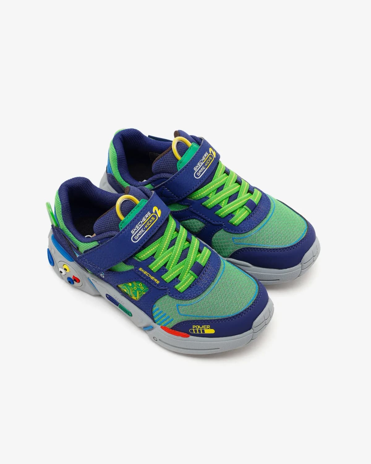 Skechers Gametronix 2.0 Büyük Erkek Çocuk Haki Spor Ayakkabı — Yeşil · 402270L-GRNV (5/5)