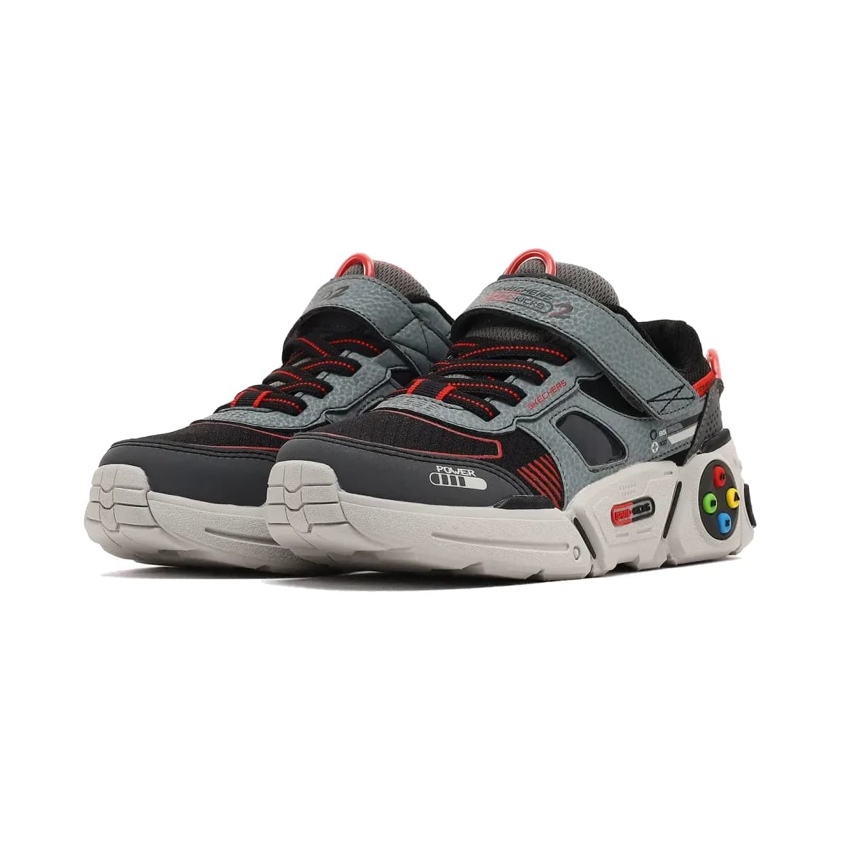 Skechers Gametronix 2.0 Büyük Erkek Çocuk Gri Spor Ayakkabı · 402270L-GYMT (3/5)