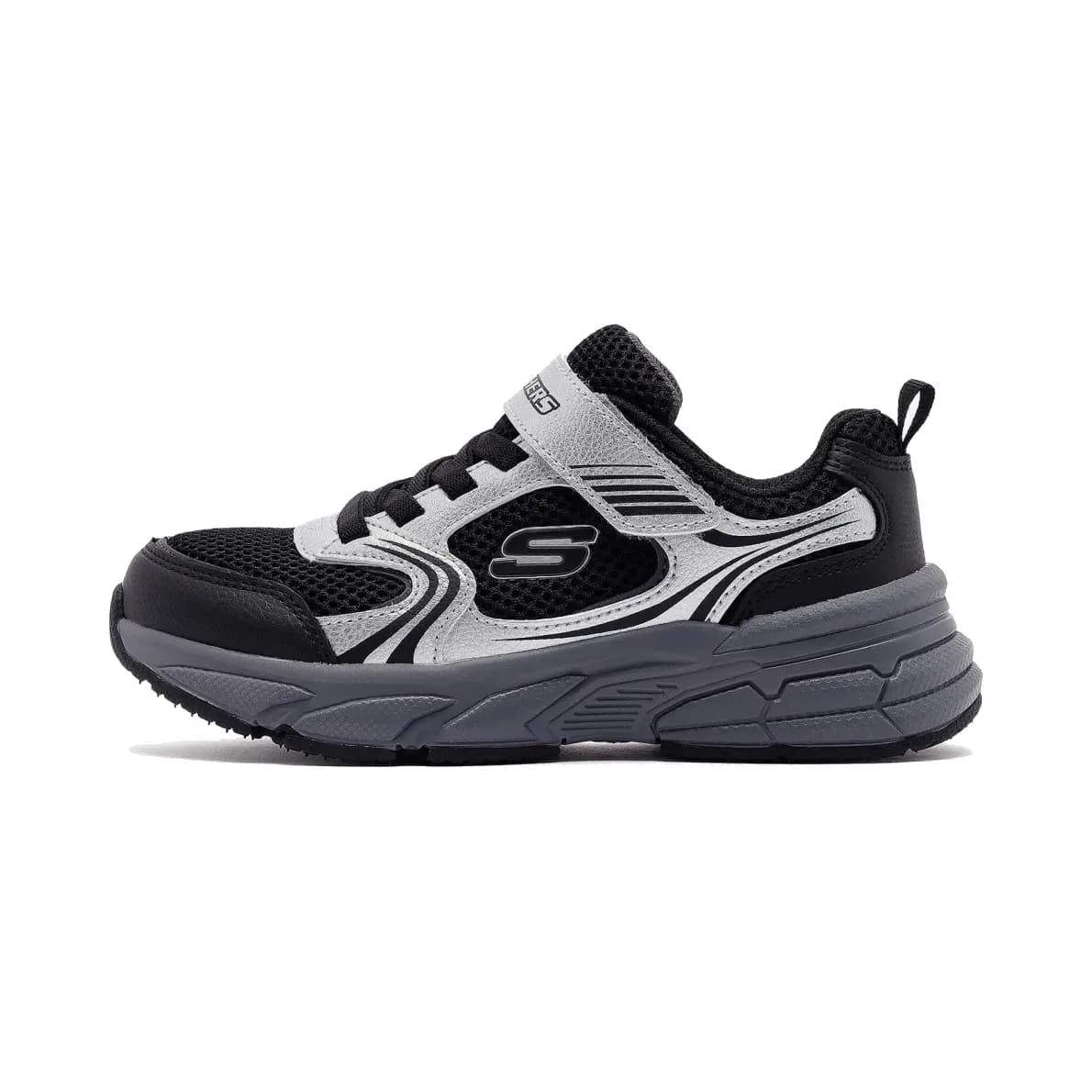 Skechers Retro-graph Büyük Erkek Çocuk Gri Spor Ayakkabı · 403857L-SLBK (3/8)