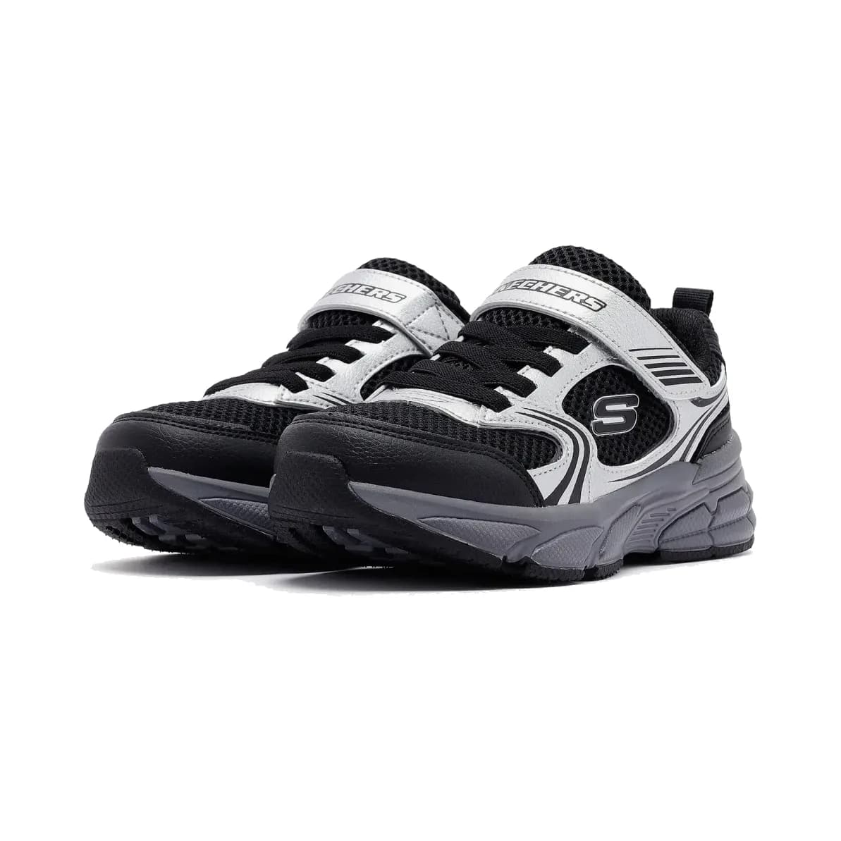 Skechers Retro-graph Büyük Erkek Çocuk Gri Spor Ayakkabı · 403857L-SLBK (4/8)