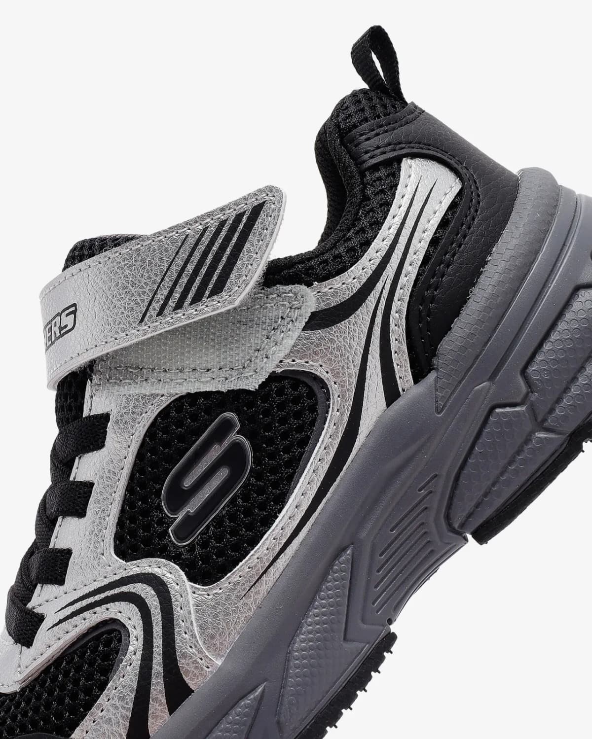 Skechers Retro-graph Büyük Erkek Çocuk Gri Spor Ayakkabı · 403857L-SLBK (8/8)