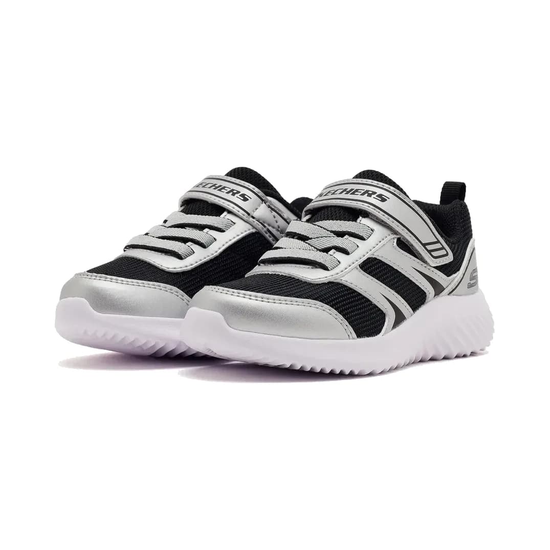 Skechers Bounder Küçük Erkek Çocuk Gri Spor Ayakkabı · 407609N-SLBK (3/5)