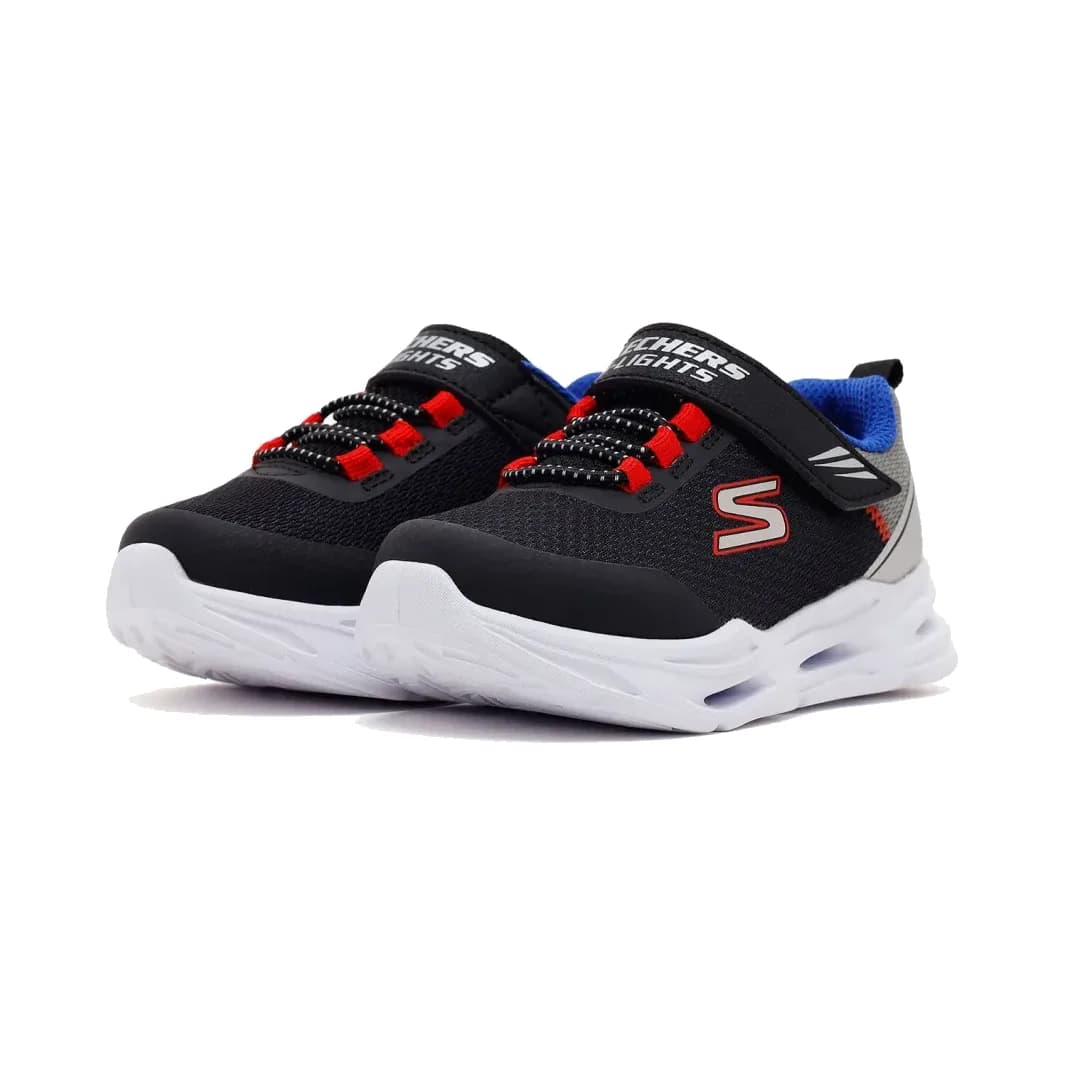Skechers Lil'glide Step Lights Küçük Erkek Çocuk Siyah Işıklı Spor Ayakkabı · 407628N-BKBL (3/6)