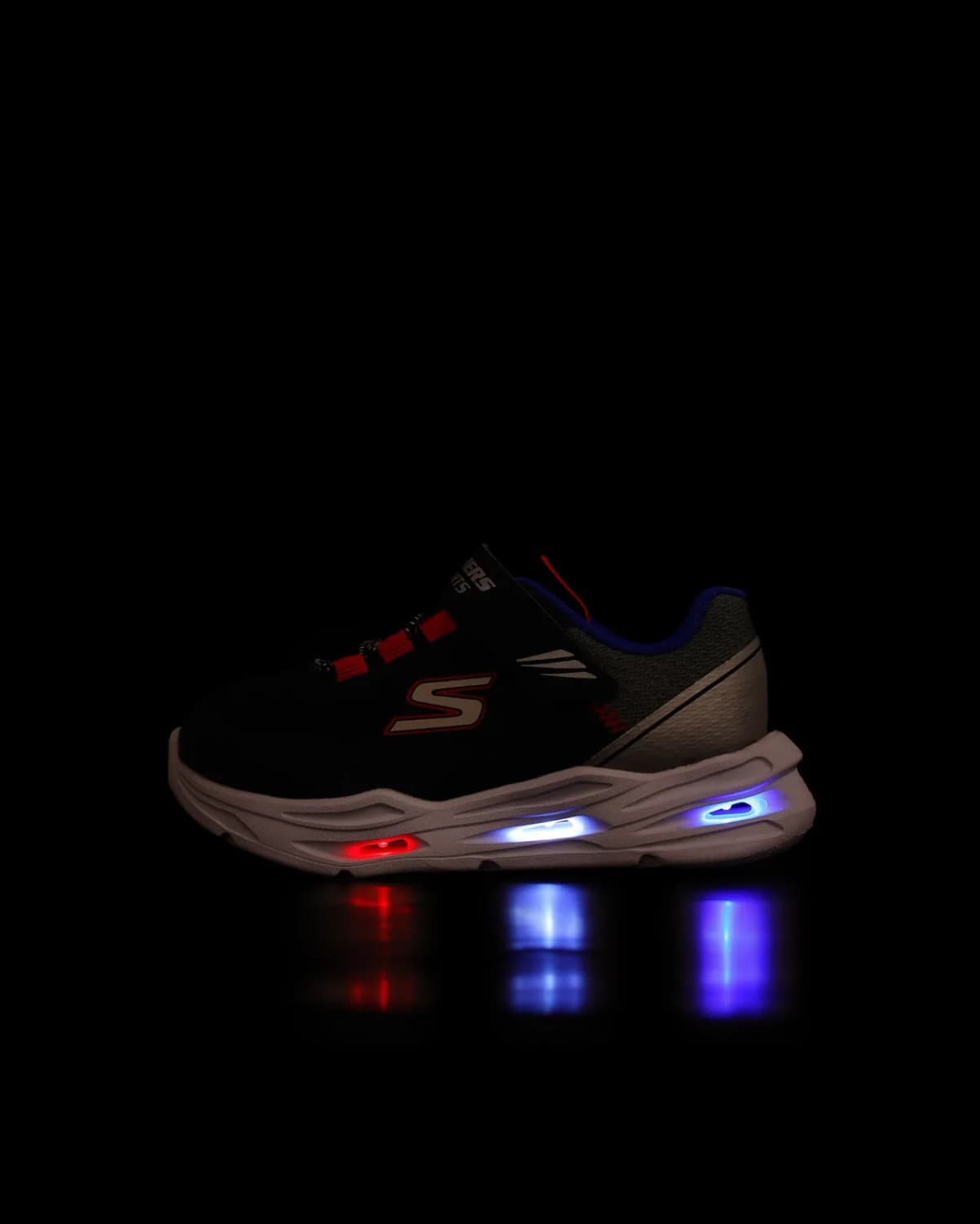 Skechers Lil'glide Step Lights Küçük Erkek Çocuk Siyah Işıklı Spor Ayakkabı · 407628N-BKBL (6/6)