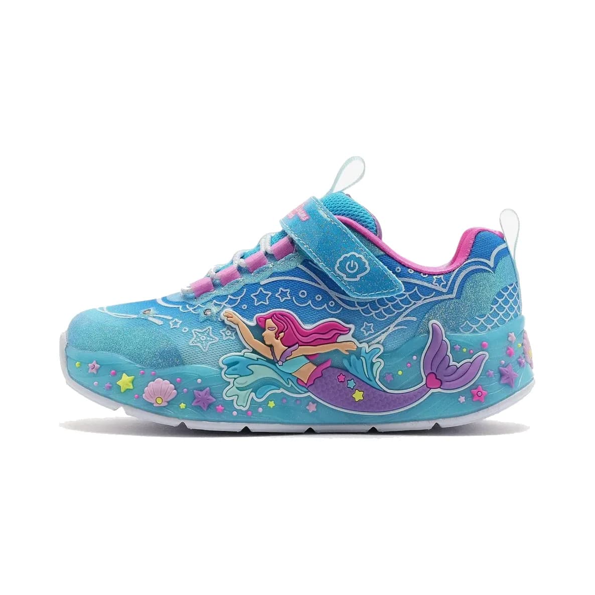 Skechers Mermaid Dreams Büyük Kız Çocuk Mavi Işıklı Spor Ayakkabı · 303060L-BLMT (2/8)
