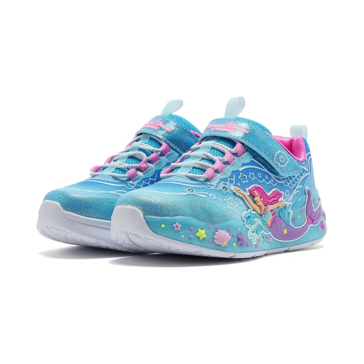 Skechers Mermaid Dreams Büyük Kız Çocuk Mavi Işıklı Spor Ayakkabı · 303060L-BLMT (3/8)