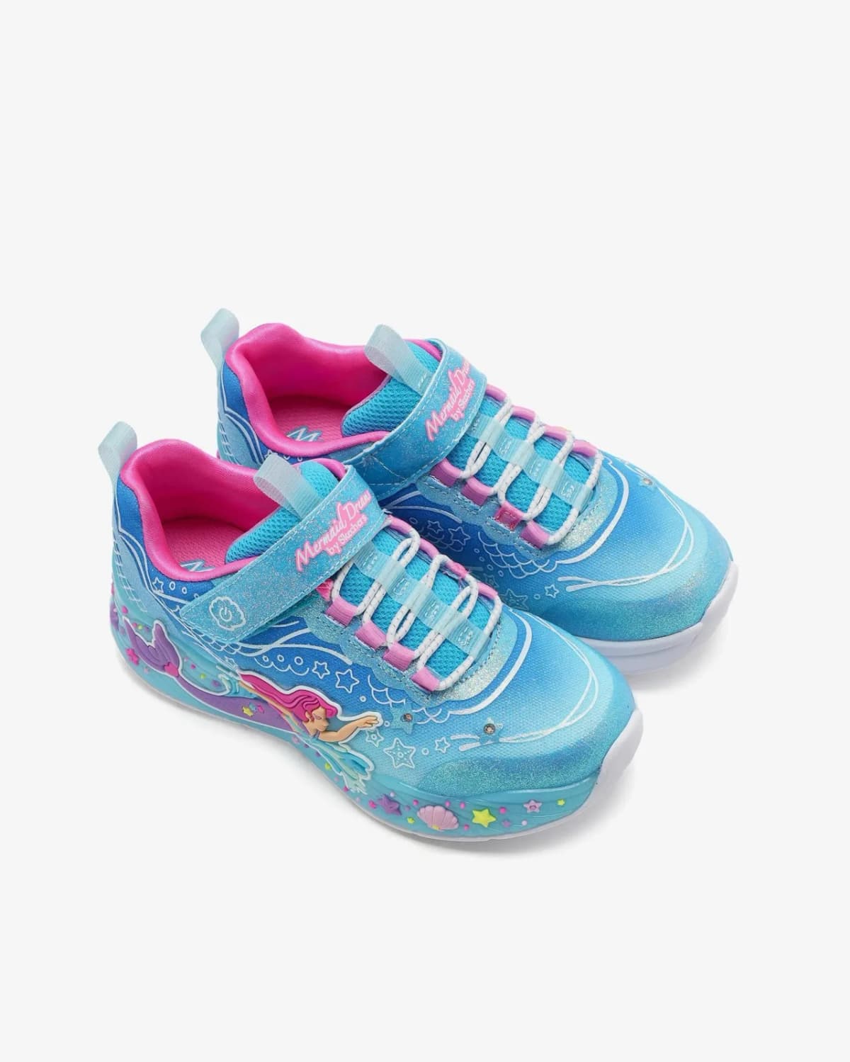 Skechers Mermaid Dreams Büyük Kız Çocuk Mavi Işıklı Spor Ayakkabı · 303060L-BLMT (6/8)