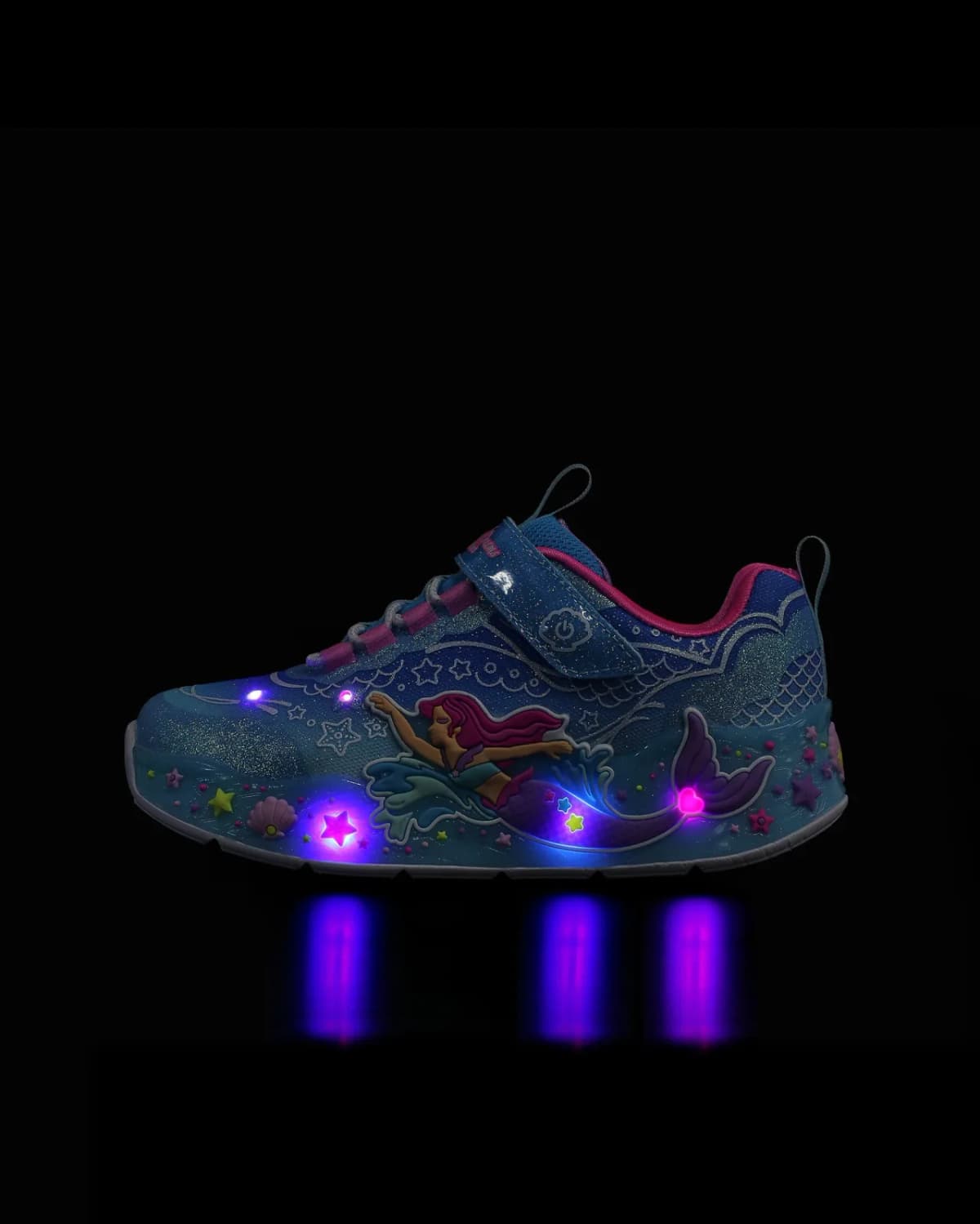 Skechers Mermaid Dreams Büyük Kız Çocuk Mavi Işıklı Spor Ayakkabı · 303060L-BLMT (8/8)