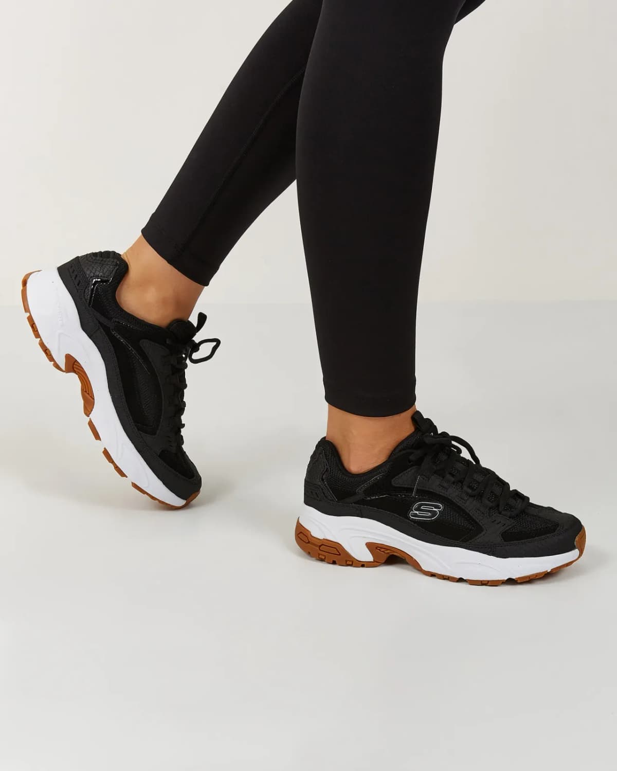 Skechers Stamina - Classy Trail Kadın Siyah Sneakers · 13455-BKW (8/9)