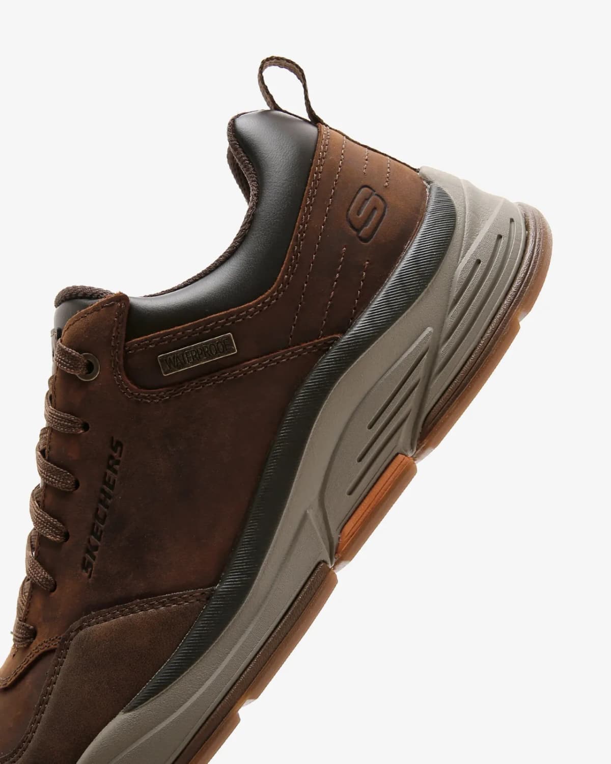 Skechers Benago - Hombre Erkek Kahverengi Su Geçirmez Günlük Ayakkabı · 210021-CDB (7/9)