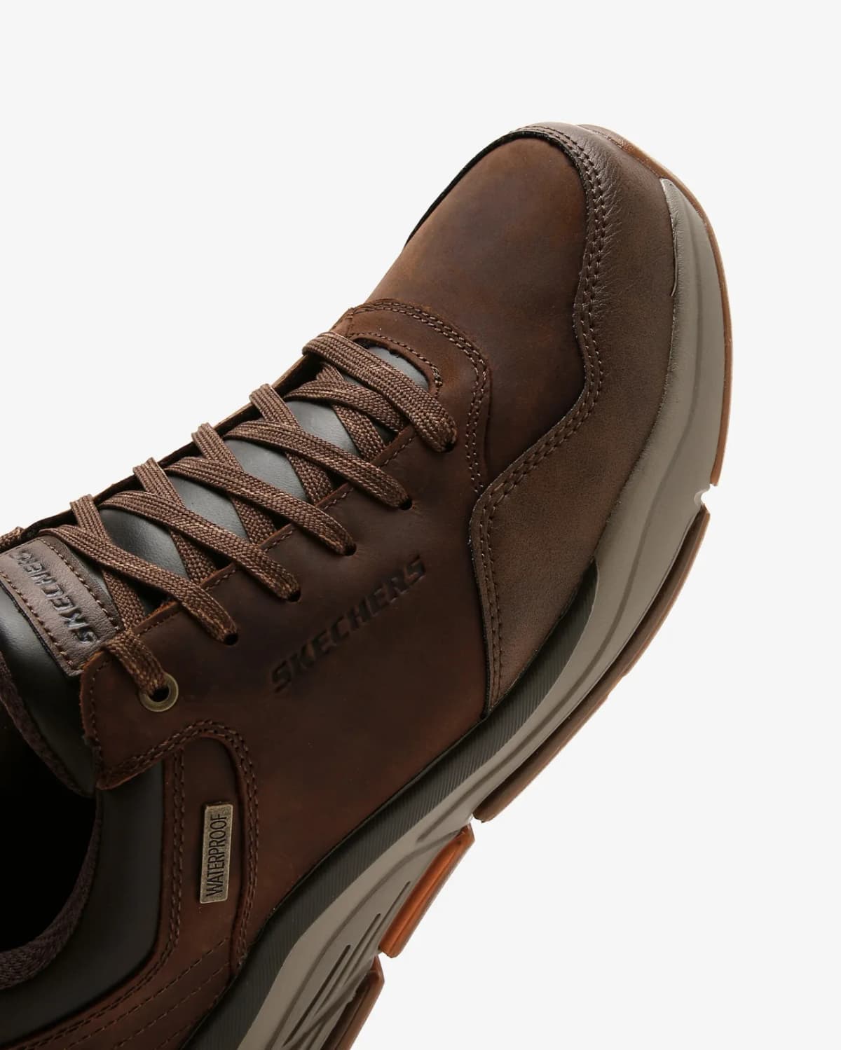 Skechers Benago - Hombre Erkek Kahverengi Su Geçirmez Günlük Ayakkabı · 210021-CDB (9/9)