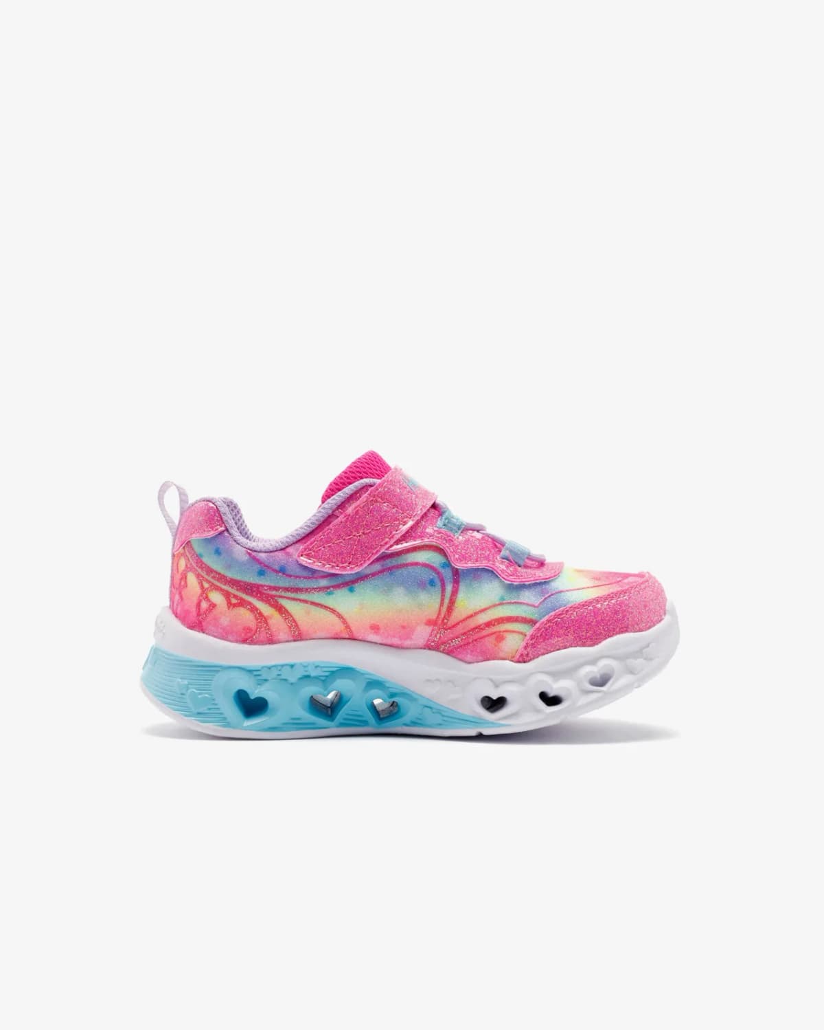 Skechers Flutter Heart Lights - Groovy Swirl Küçük Kız Çocuk Pembe Işıklı Spor Ayakkabı · 303253N-HPLV