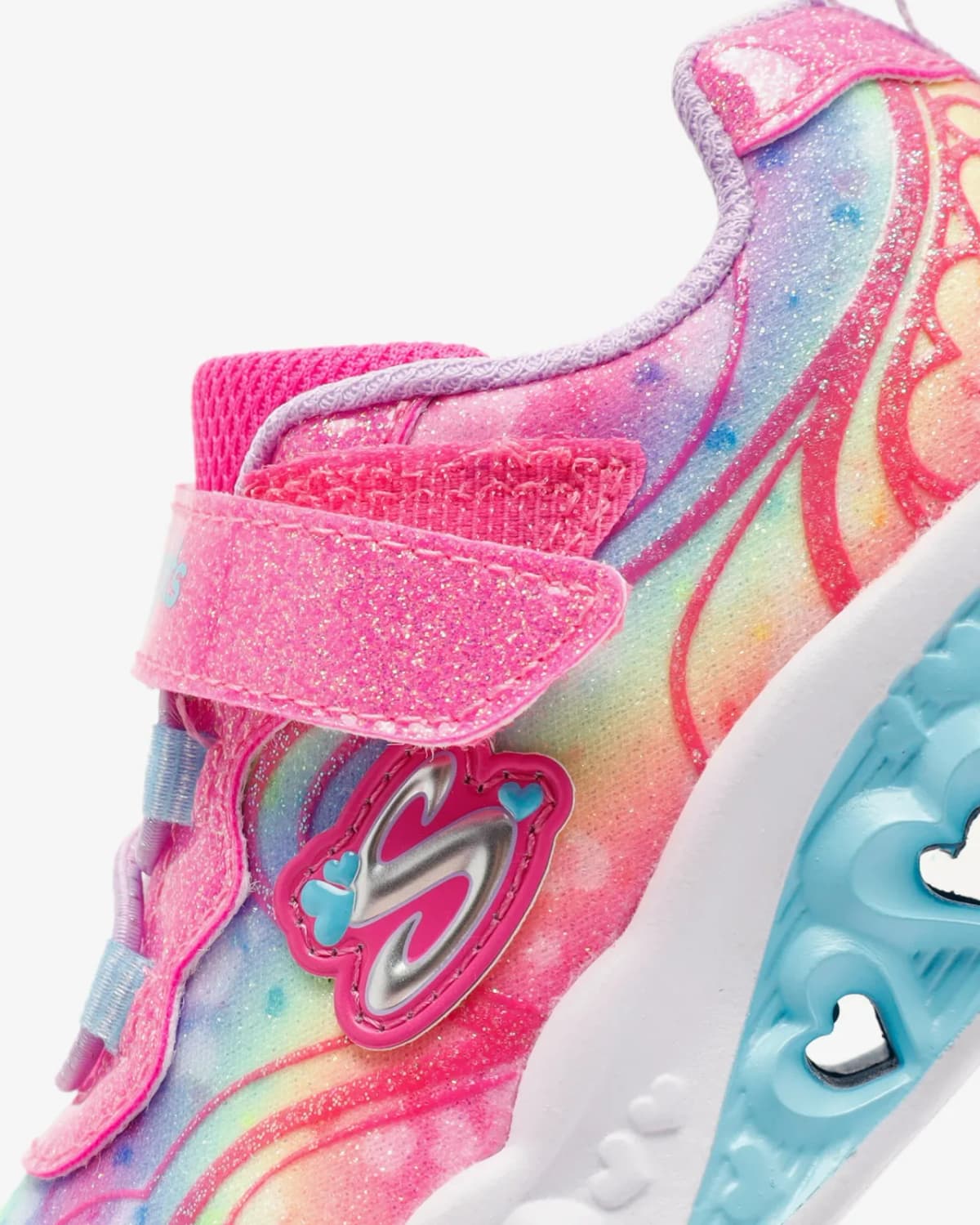 Skechers Flutter Heart Lights - Groovy Swirl Küçük Kız Çocuk Pembe Işıklı Spor Ayakkabı · 303253N-HPLV (8/11)