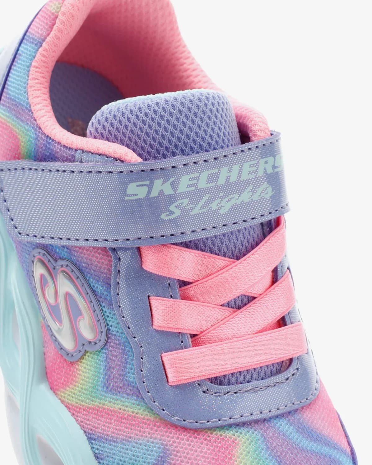 Skechers Twisty Glow - Sorbet Swirl Küçük Kız Çocuk Gri Işıklı Spor Ayakkabı — Pembe · 303716N-PWMT (7/10)