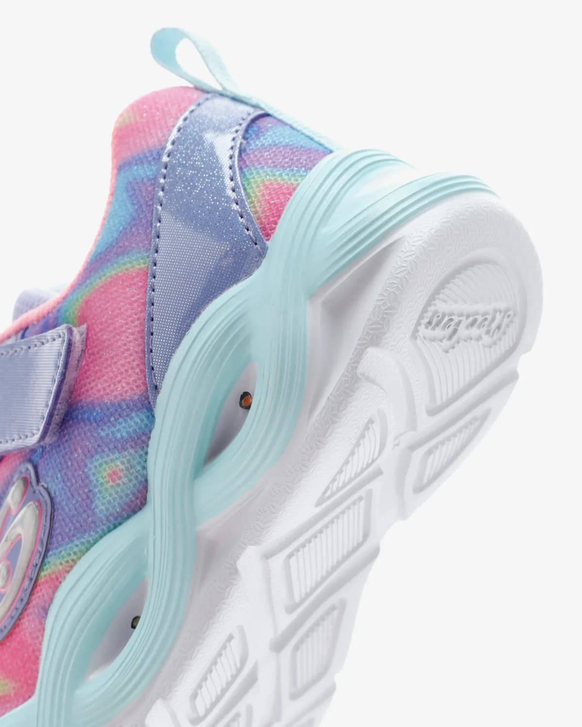 Skechers Twisty Glow - Sorbet Swirl Küçük Kız Çocuk Gri Işıklı Spor Ayakkabı — Pembe · 303716N-PWMT (8/10)