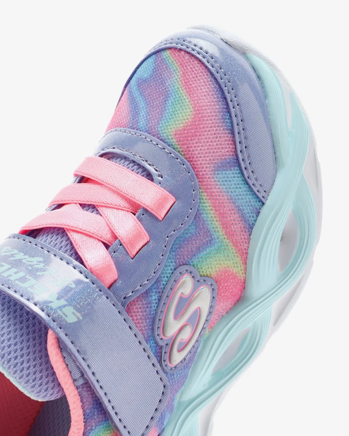 Skechers Twisty Glow - Sorbet Swirl Küçük Kız Çocuk Gri Işıklı Spor Ayakkabı — Pembe · 303716N-PWMT (9/10)