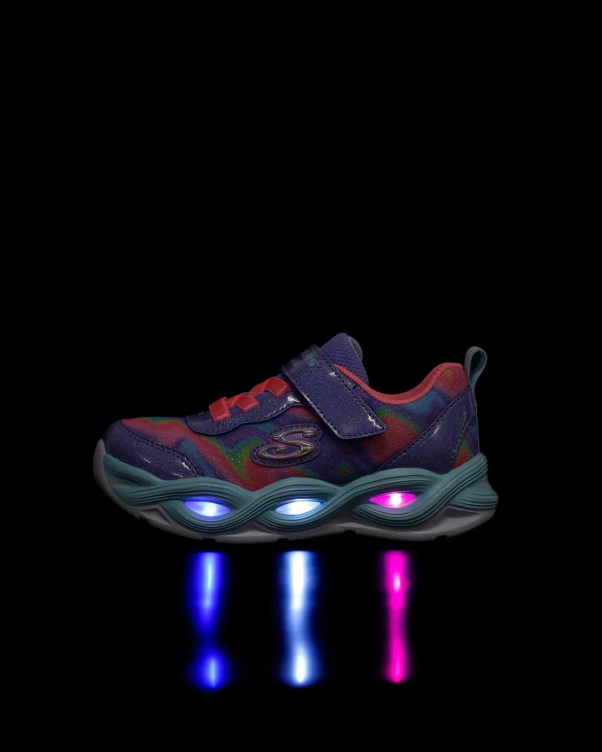 Skechers Twisty Glow - Sorbet Swirl Küçük Kız Çocuk Gri Işıklı Spor Ayakkabı — Pembe · 303716N-PWMT (10/10)