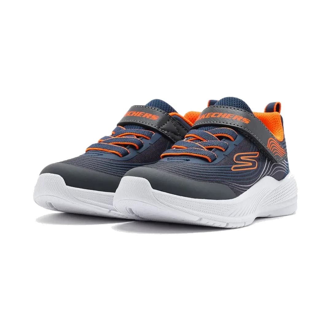 Skechers Microspec Advance Küçük Erkek Çocuk Lacivert Spor Ayakkabı — Mavi · 403926N-NVOR (3/7)