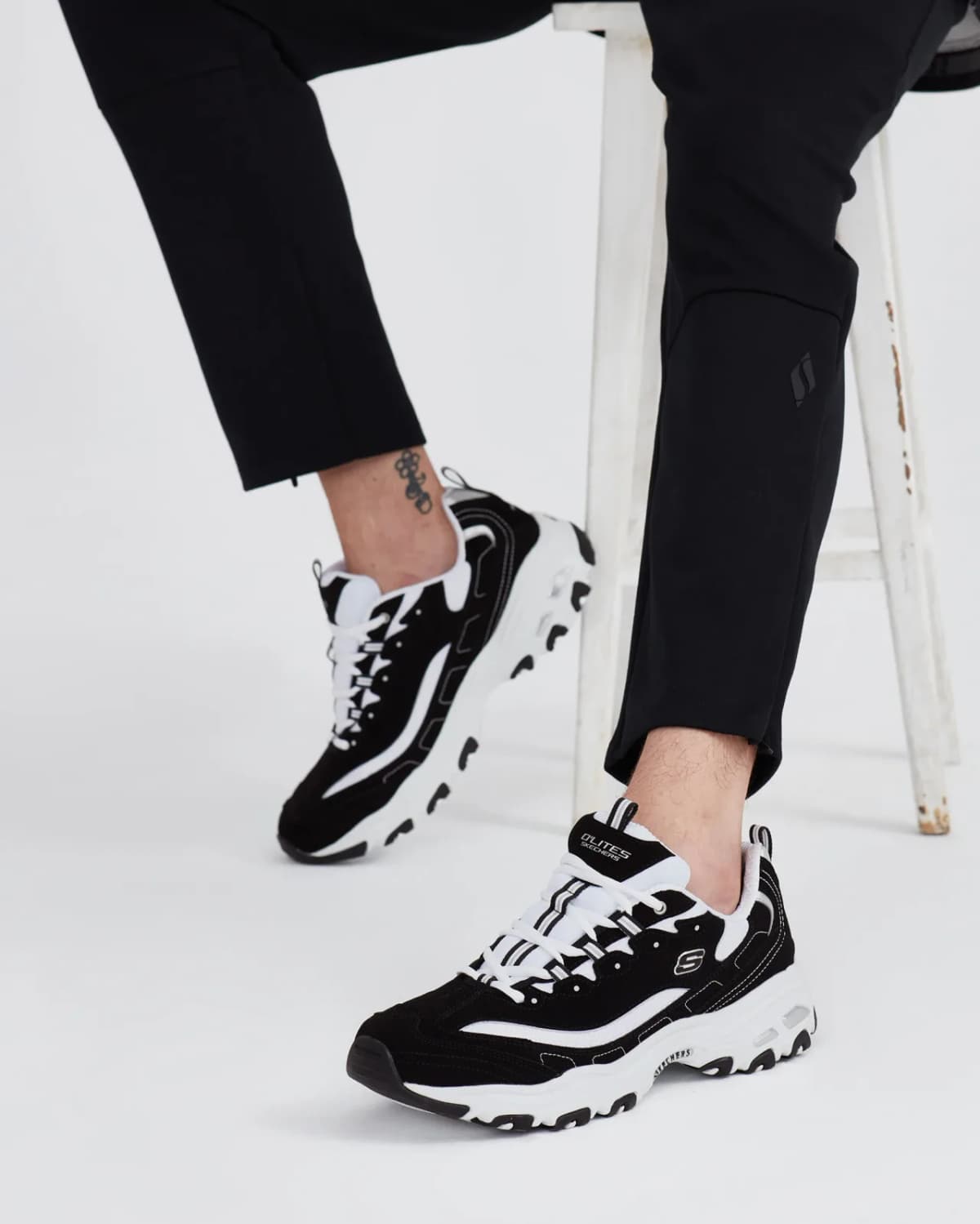 Skechers D'lites Erkek Siyah Sneakers · 52675-BKW (3/9)