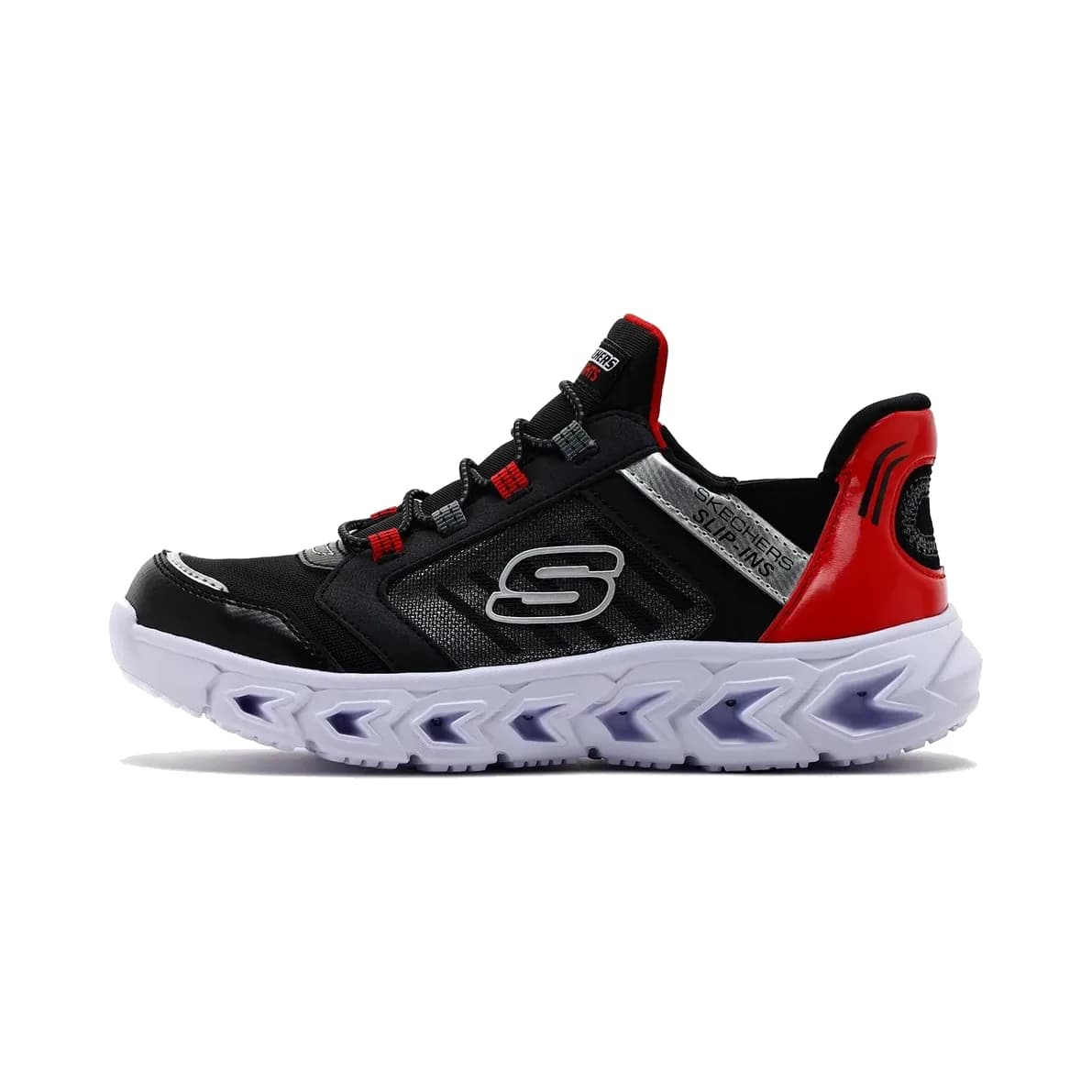 Skechers Slip-İns: Hypno-Flash 2.0 - Odelux Erkek Çocuk Spor Ayakkabı — Siyah · 403843L-BKRD (2/8)