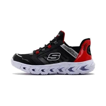 Skechers Slip-İns: Hypno-Flash 2.0 - Odelux Erkek Çocuk Spor Ayakkabı — Siyah · 403843L-BKRD (4/8)