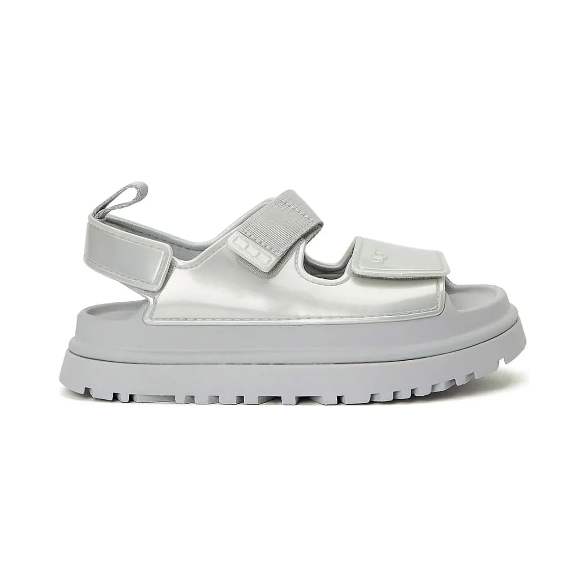 UGG Goldenglow Glossy Sparkle Silver Çocuk Sandalet — Gri · 1178750K-SLVR