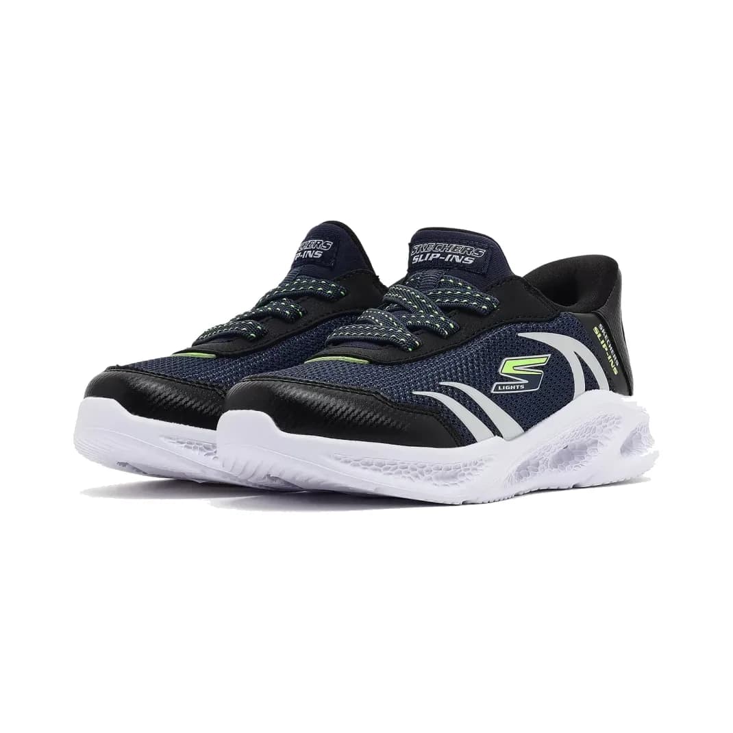 Skechers Meteor-lights - Brisk-beams Küçük Erkek Çocuk Lacivert Işıklı Spor Ayakkabı — Mavi · 403848N-NVBK (3/7)