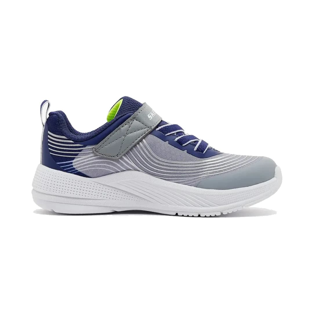 Skechers Microspec Advance Küçük Erkek Çocuk Mavi Spor Ayakkabı — Gri · 403926N-NVLG