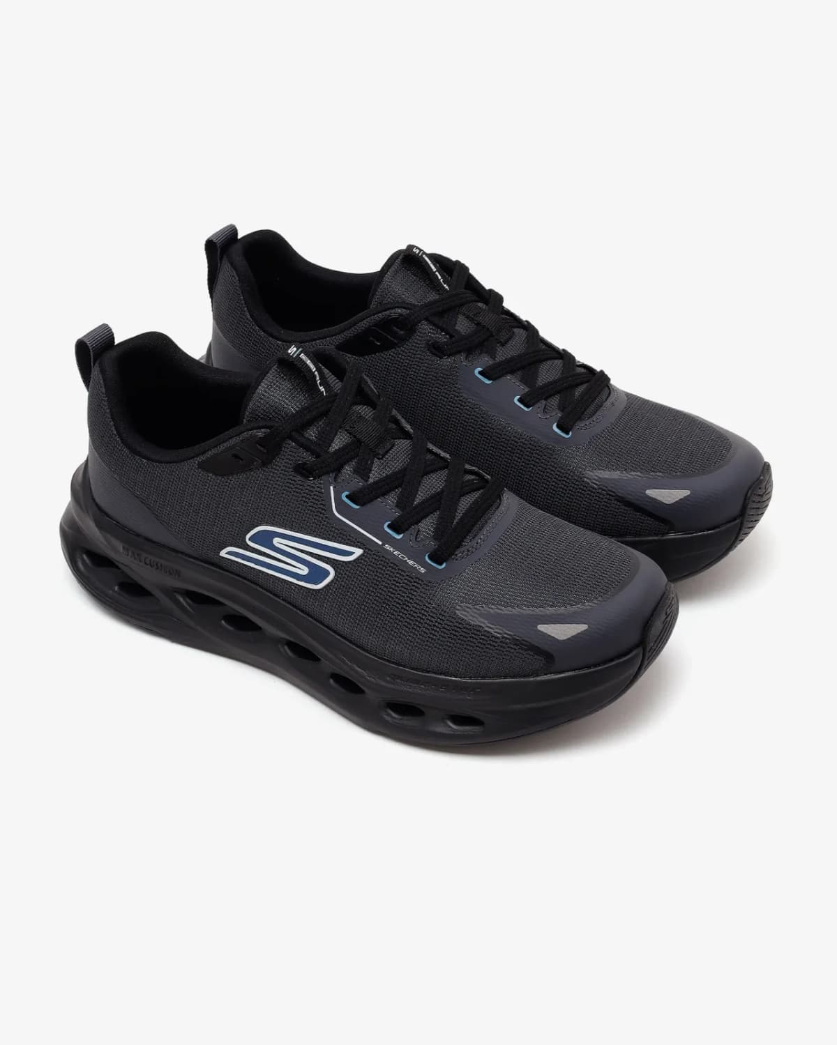 Skechers Max Cushioning Glide-step Erkek Siyah Koşu Ayakkabısı · 220417-BKBL (6/7)