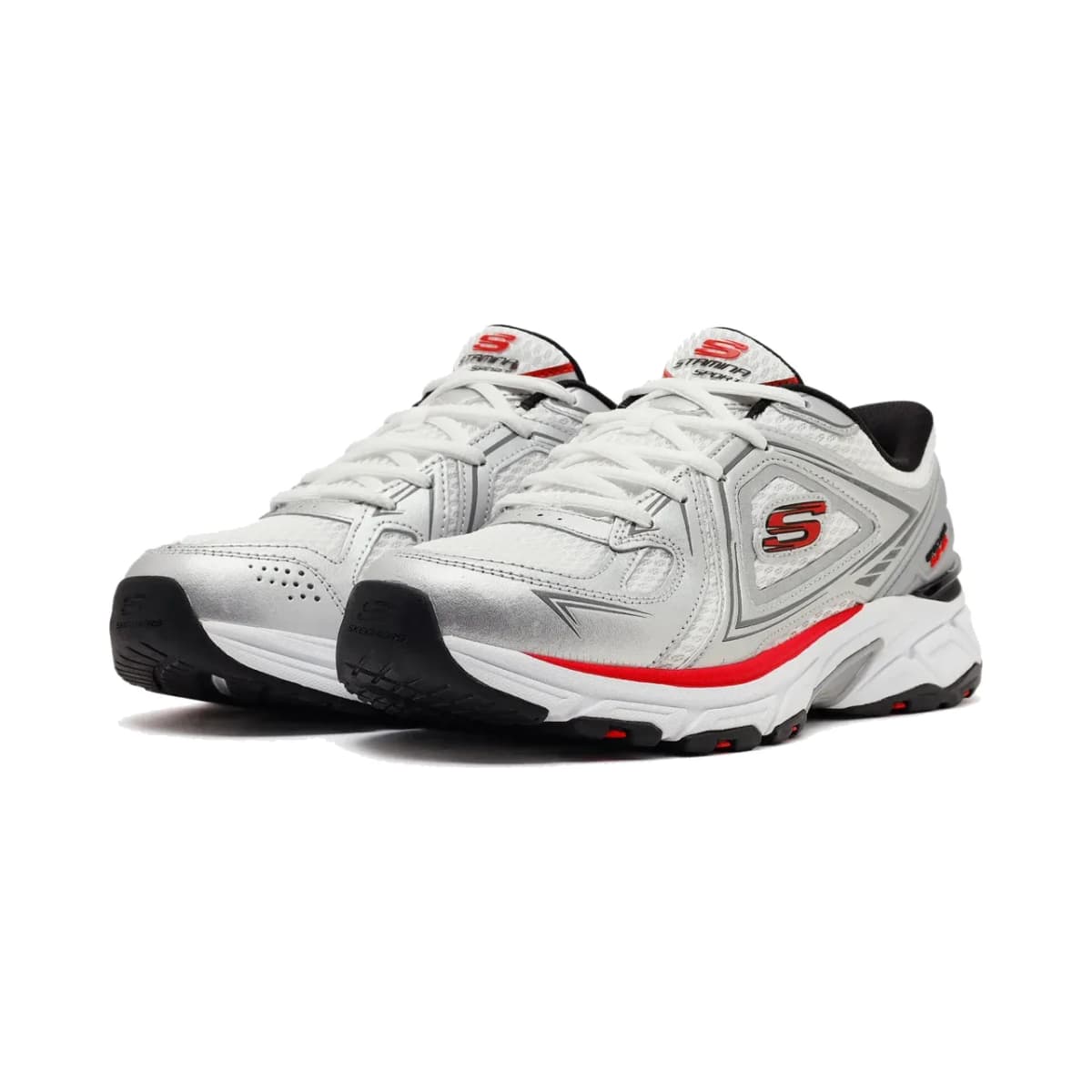 Skechers Stamina Sport - Kordae Erkek Beyaz Sneakers · 233156-WSRD (3/8)