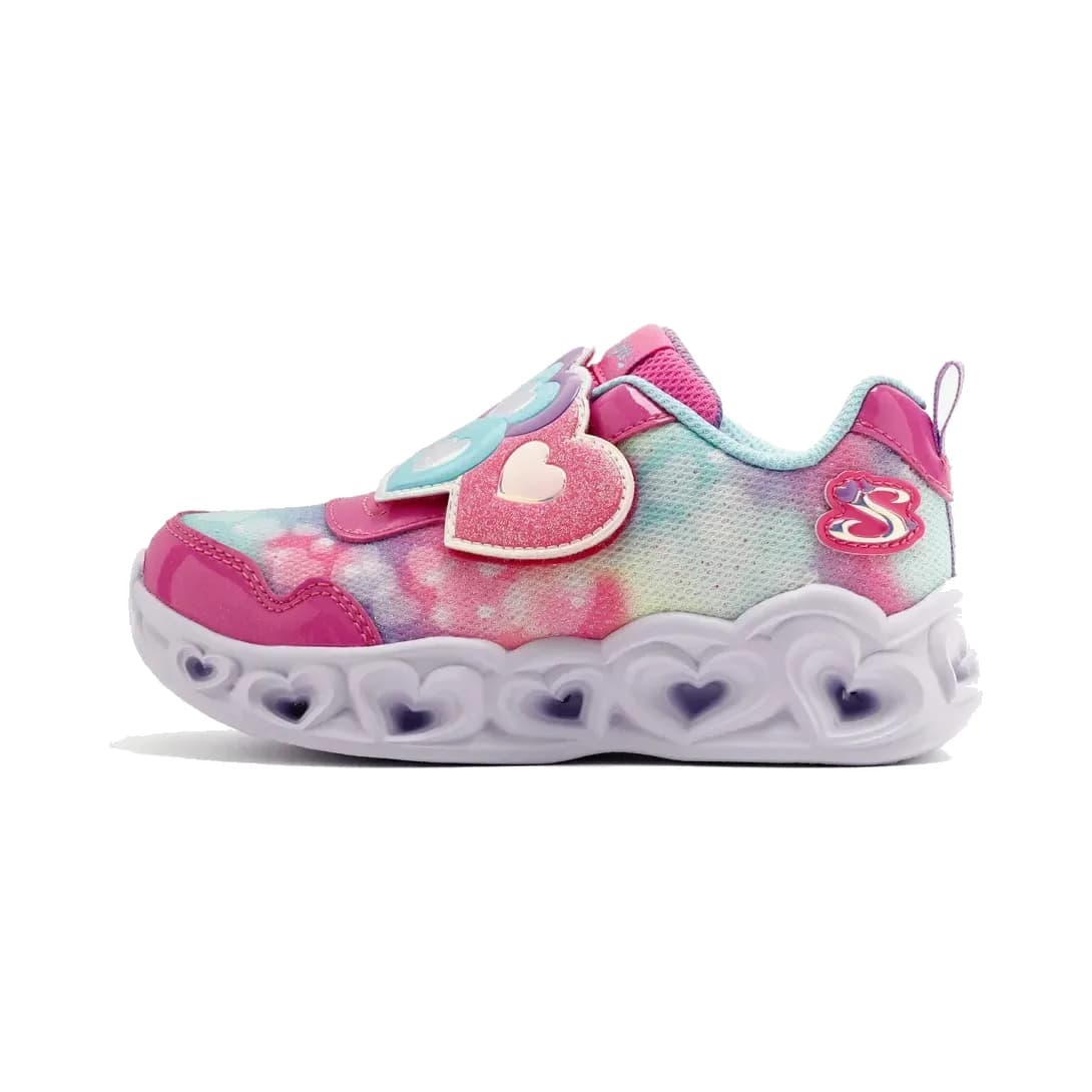 Skechers Heart Lights - Lovin Reflection Küçük Kız Çocuk Pembe Işıklı Spor Ayakkabı · 302693N-PKTQ (2/11)