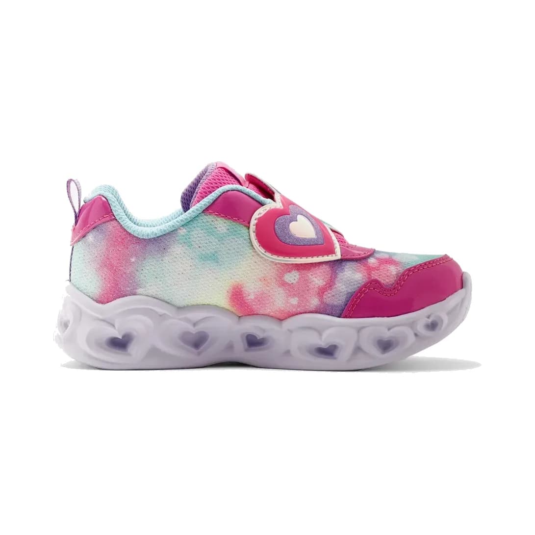Skechers Heart Lights - Lovin Reflection Küçük Kız Çocuk Pembe Işıklı Spor Ayakkabı · 302693N-PKTQ