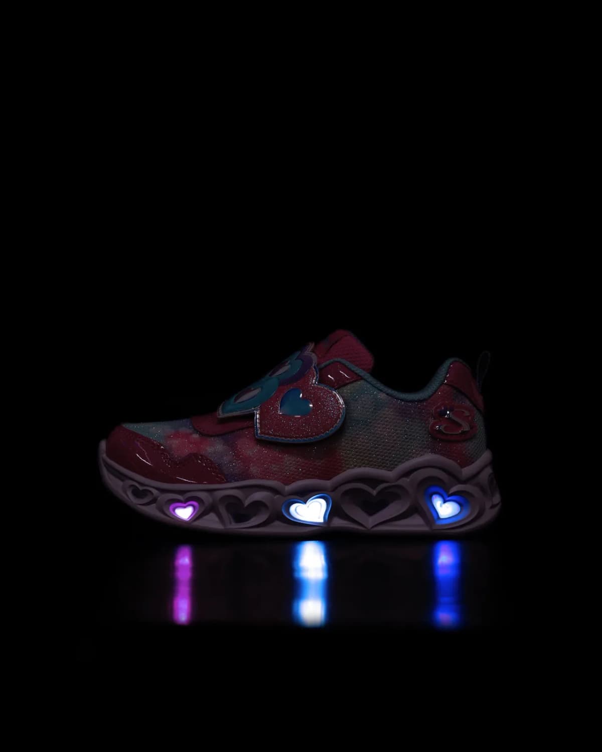 Skechers Heart Lights - Lovin Reflection Küçük Kız Çocuk Pembe Işıklı Spor Ayakkabı · 302693N-PKTQ (11/11)