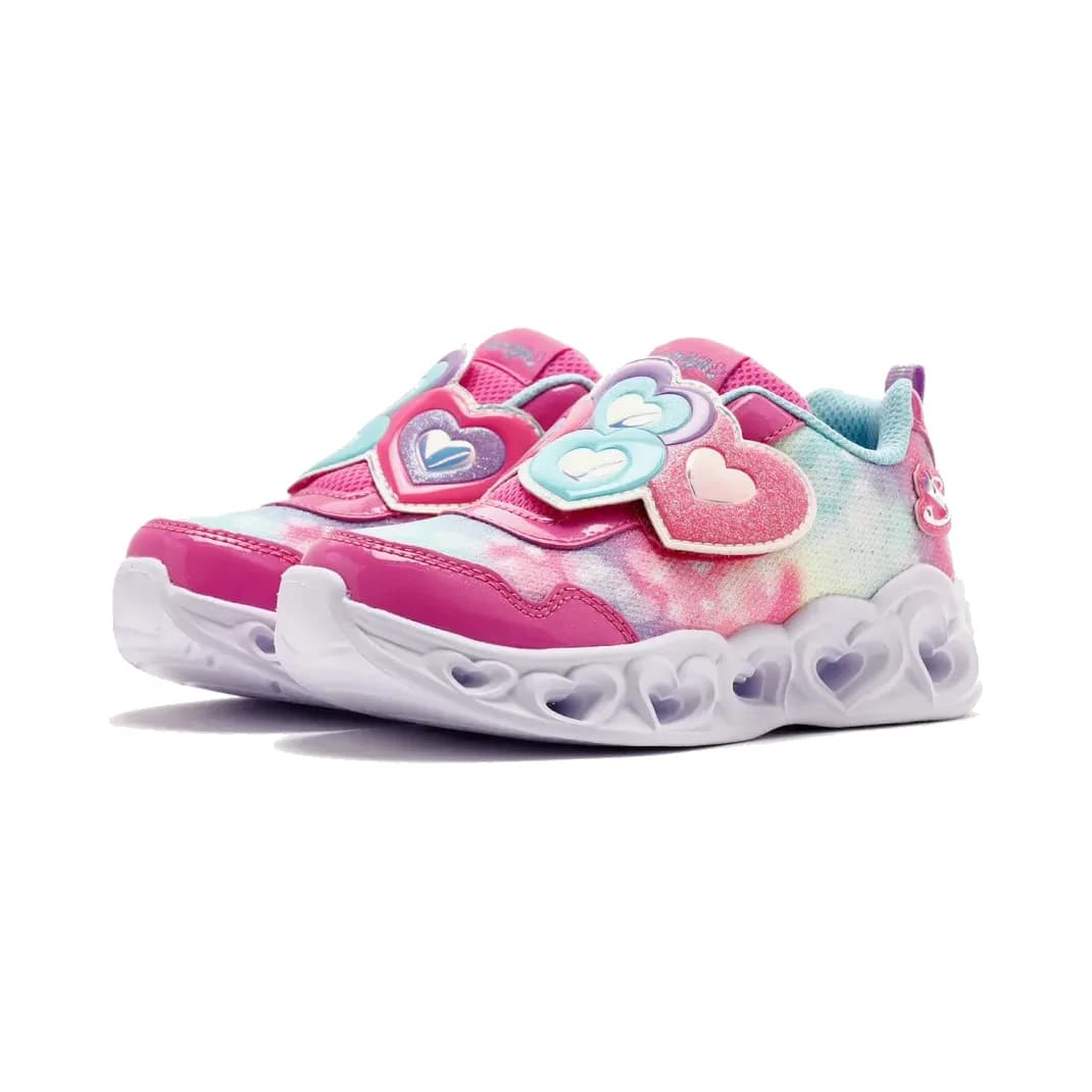 Skechers Heart Lights - Lovin Reflection Küçük Kız Çocuk Pembe Işıklı Spor Ayakkabı · 302693N-PKTQ (3/11)