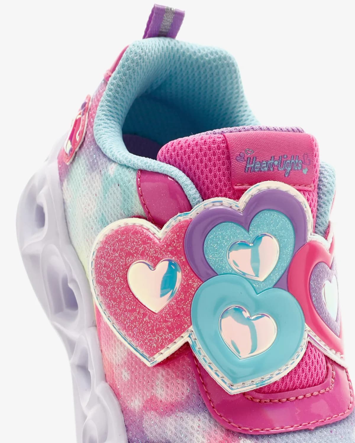 Skechers Heart Lights - Lovin Reflection Küçük Kız Çocuk Pembe Işıklı Spor Ayakkabı · 302693N-PKTQ (9/11)