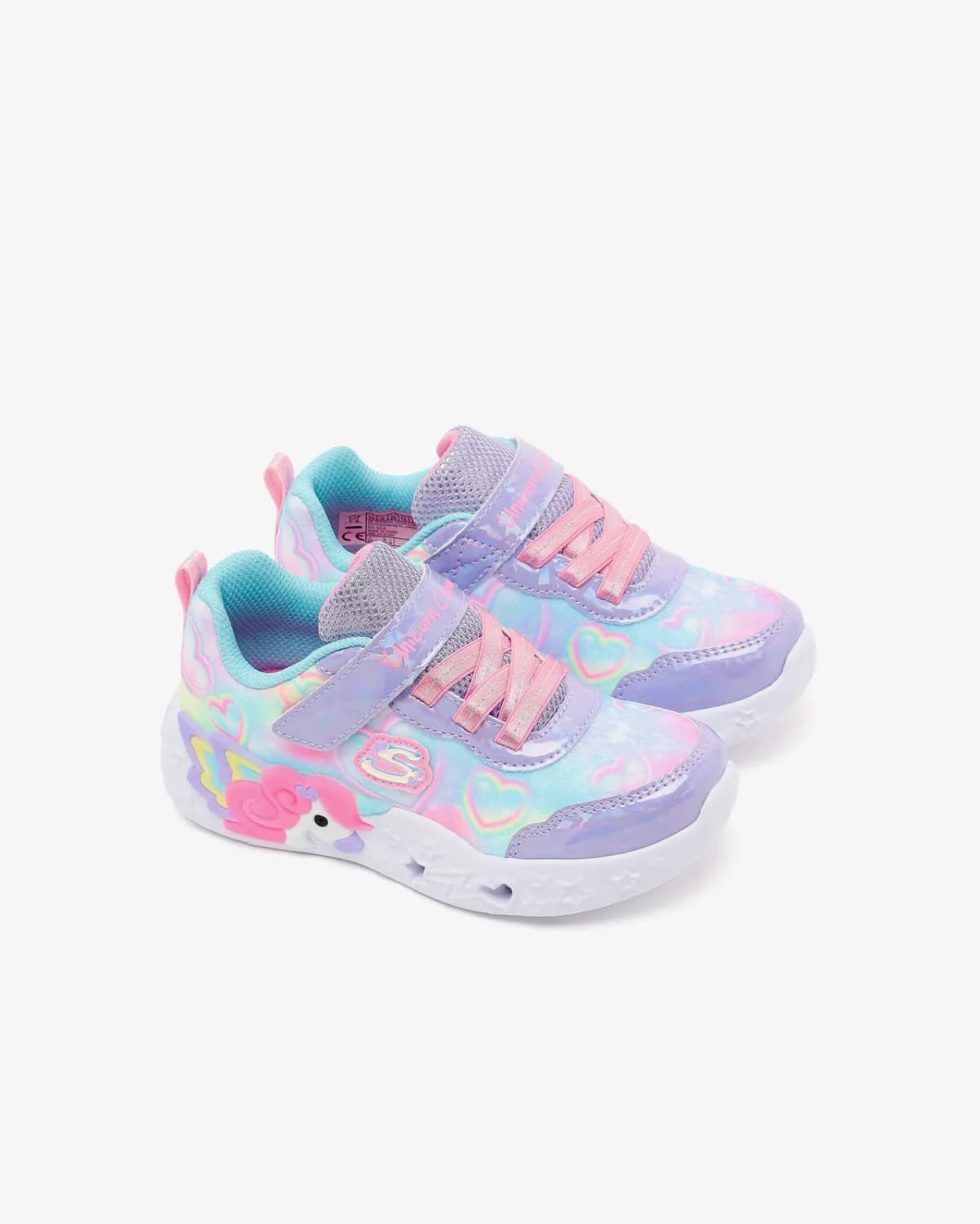 Skechers Unicorn Charmer - Lil Heart Sparkles Küçük Kız Çocuk Mor Işıklı Spor Ayakkabı · 303064N-LVMT (5/6)