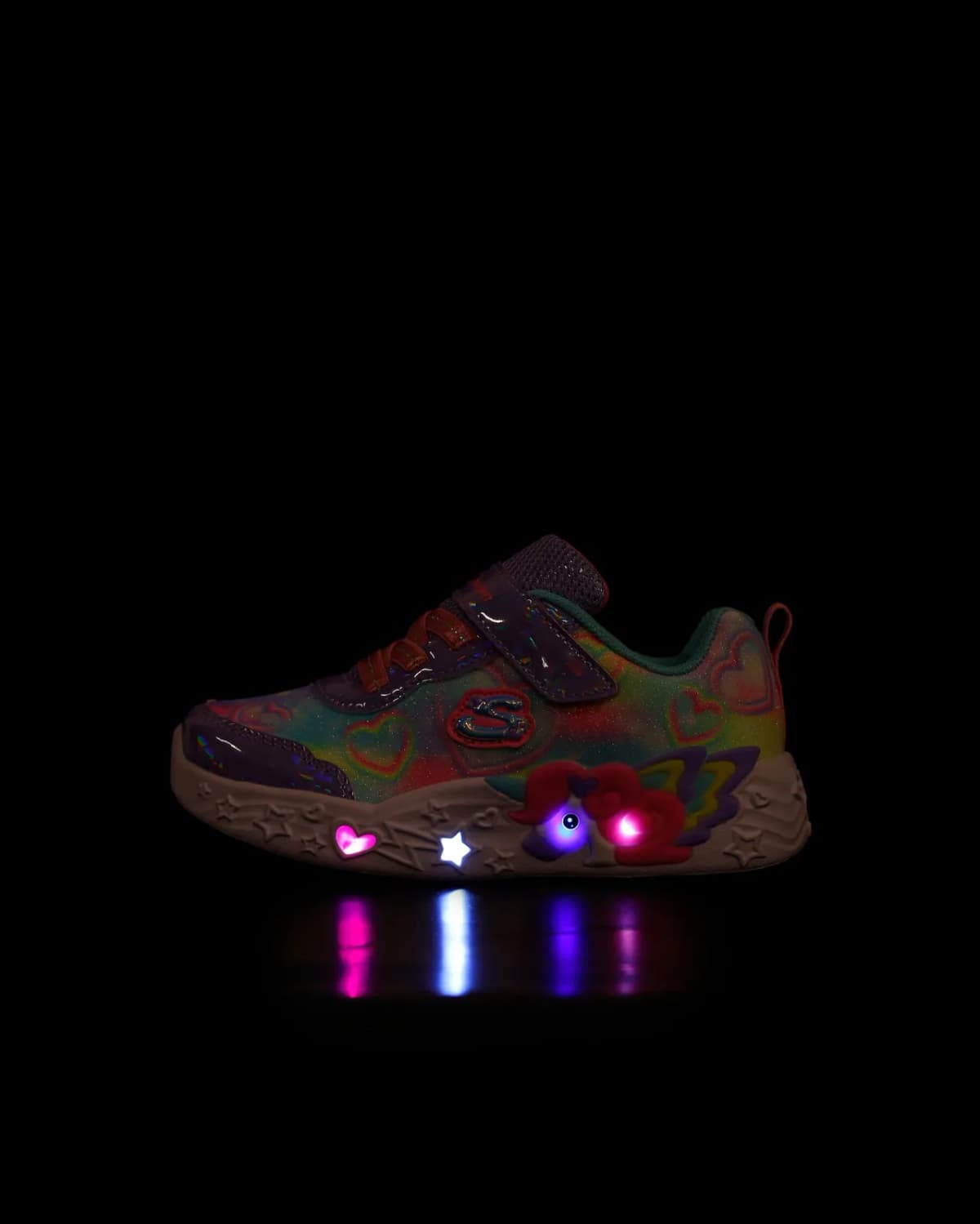 Skechers Unicorn Charmer - Lil Heart Sparkles Küçük Kız Çocuk Mor Işıklı Spor Ayakkabı · 303064N-LVMT (6/6)