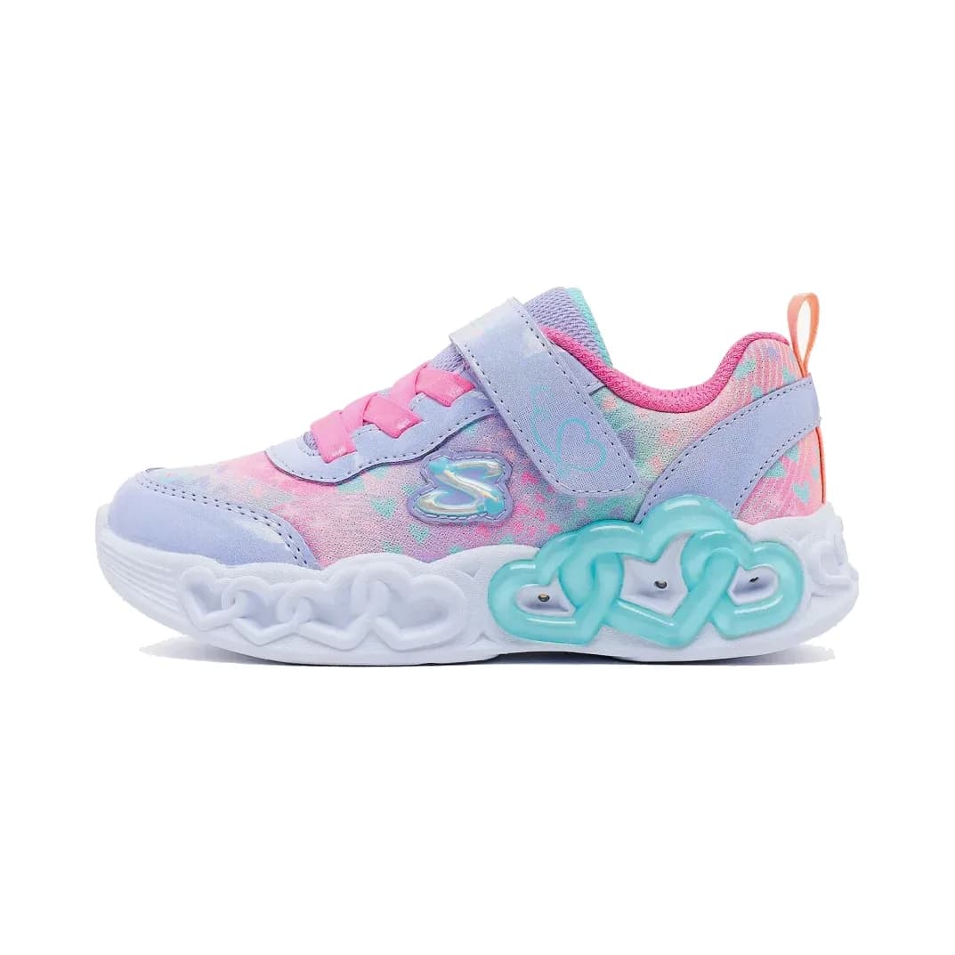 Skechers Infinite Heart Lights - Heart Jewels Küçük Kız Çocuk Mor Işıklı Spor Ayakkabı · 303261N-LVMT (2/6)