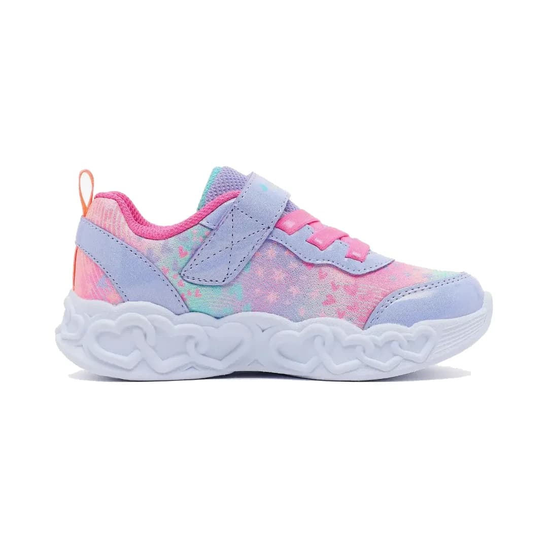 Skechers Infinite Heart Lights - Heart Jewels Küçük Kız Çocuk Mor Işıklı Spor Ayakkabı · 303261N-LVMT