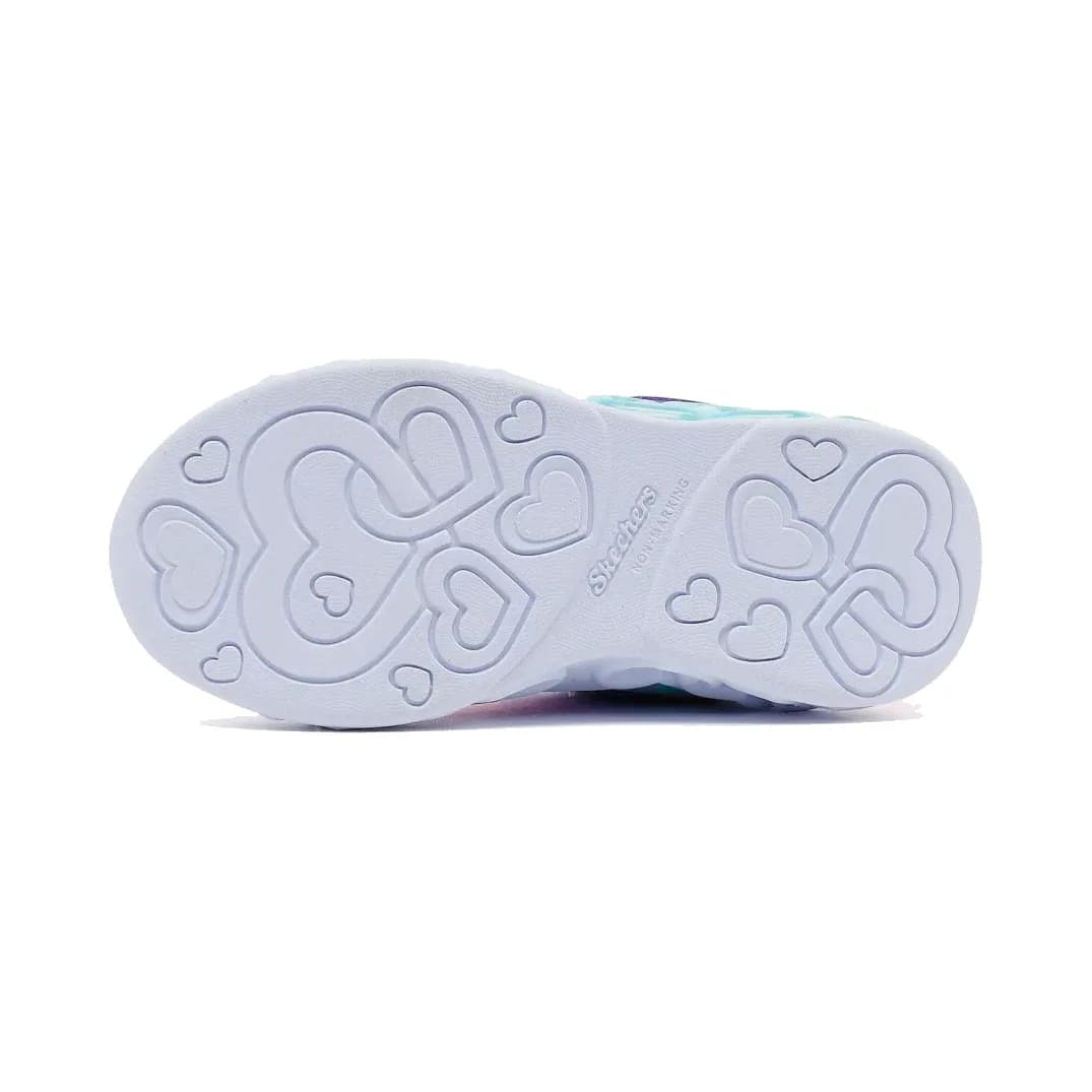 Skechers Infinite Heart Lights - Heart Jewels Küçük Kız Çocuk Mor Işıklı Spor Ayakkabı · 303261N-LVMT (4/6)