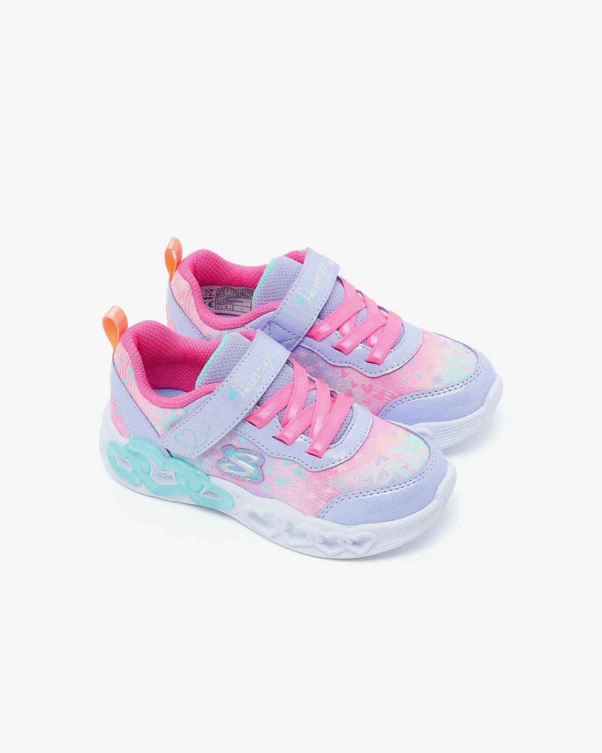 Skechers Infinite Heart Lights - Heart Jewels Küçük Kız Çocuk Mor Işıklı Spor Ayakkabı · 303261N-LVMT (5/6)