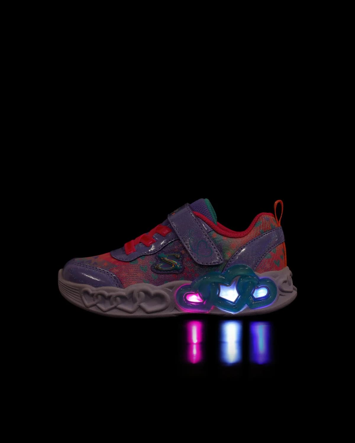 Skechers Infinite Heart Lights - Heart Jewels Küçük Kız Çocuk Mor Işıklı Spor Ayakkabı · 303261N-LVMT (6/6)